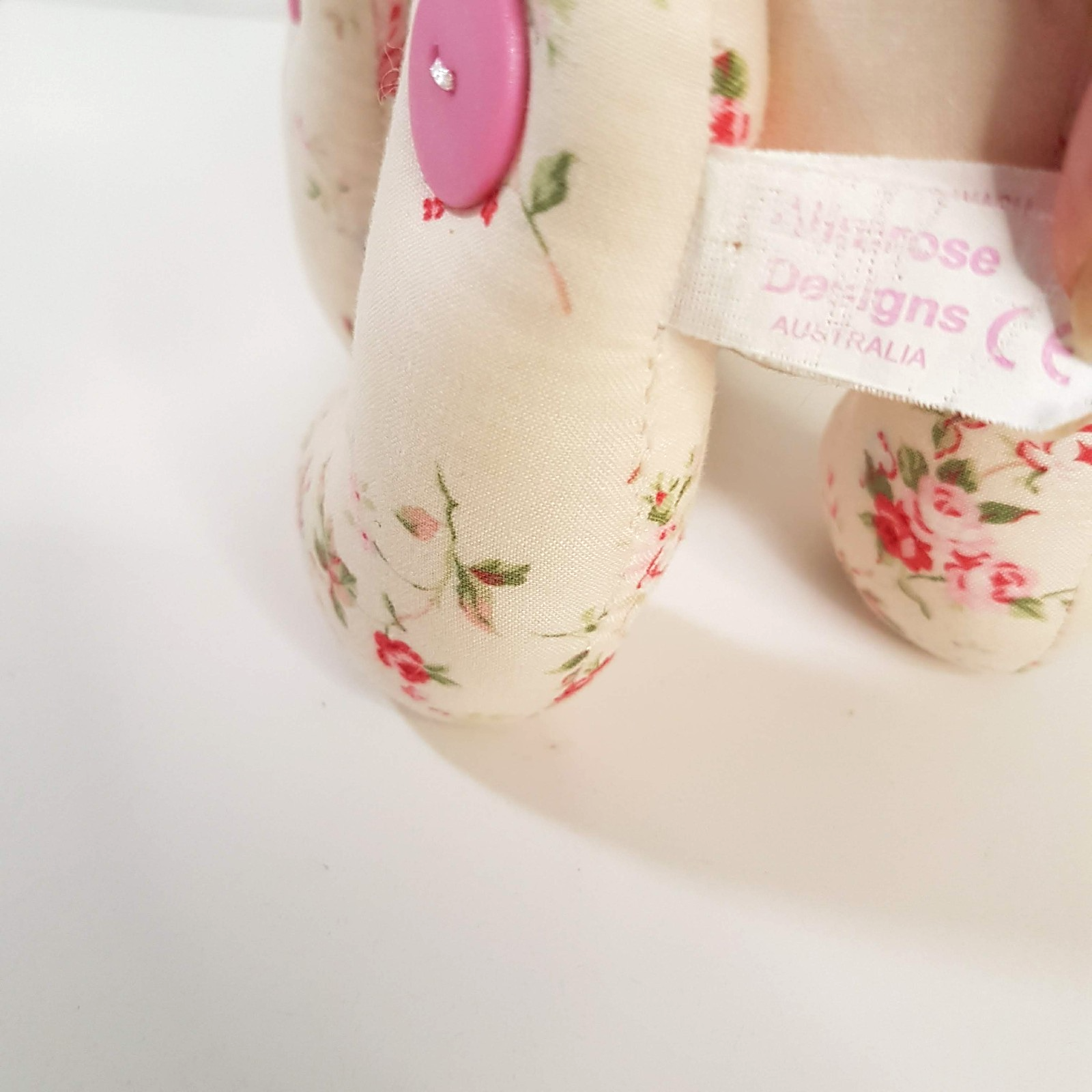 Alimrose ROSE PONY HORSE Button Jointed Floral Toy 22cm Stuffed Animal Cottage6