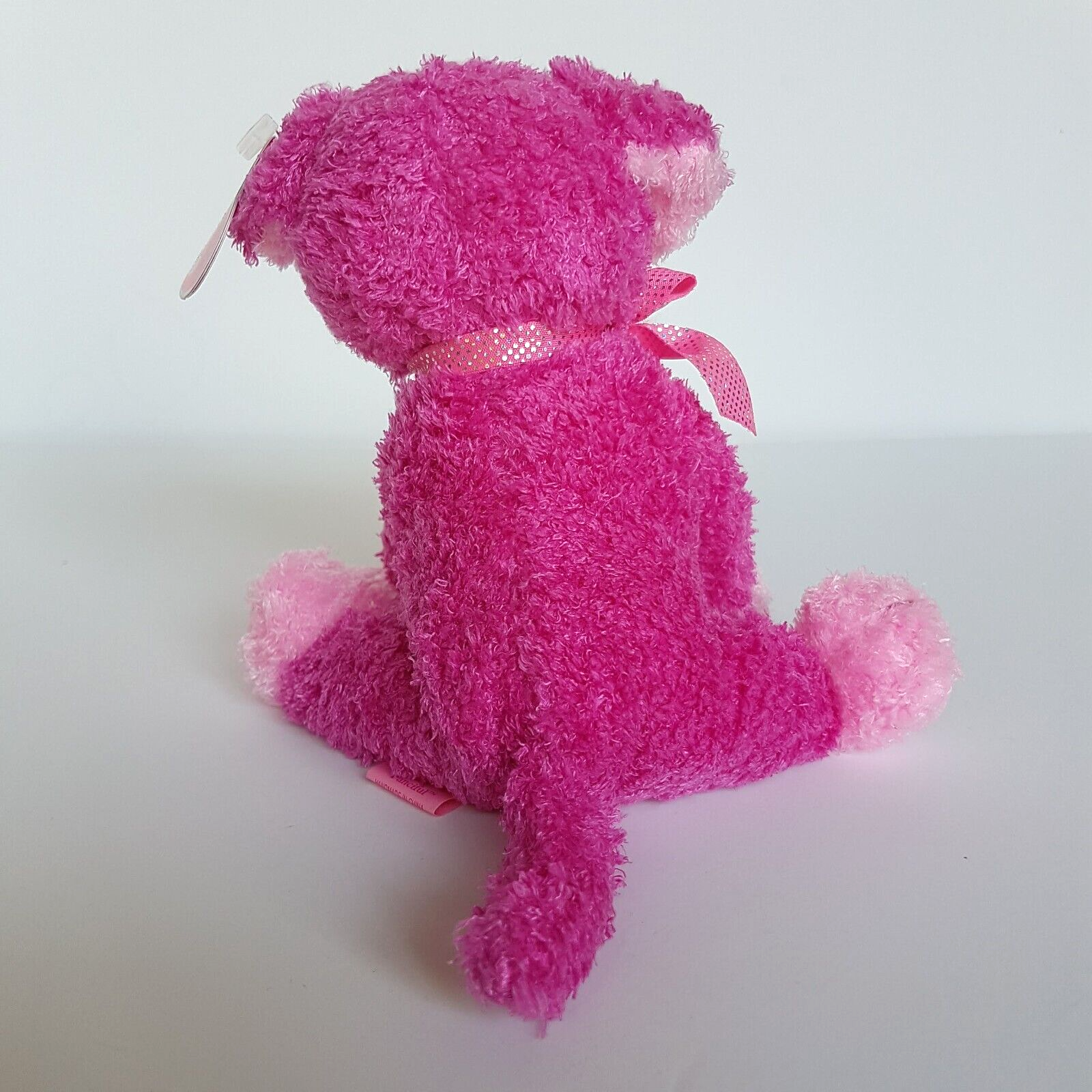 TY Beanie PINKYS FANCIFUL Dog Puppy Pink Plush Stuffed Animal TAGS Soft Toy Cute5