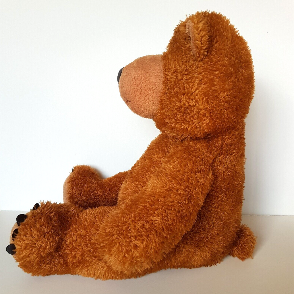 Aurora Large CARAMEL TEDDY BEAR Plush Stuffed Animal Cuddly 42cm Soft Toy Cuddly9