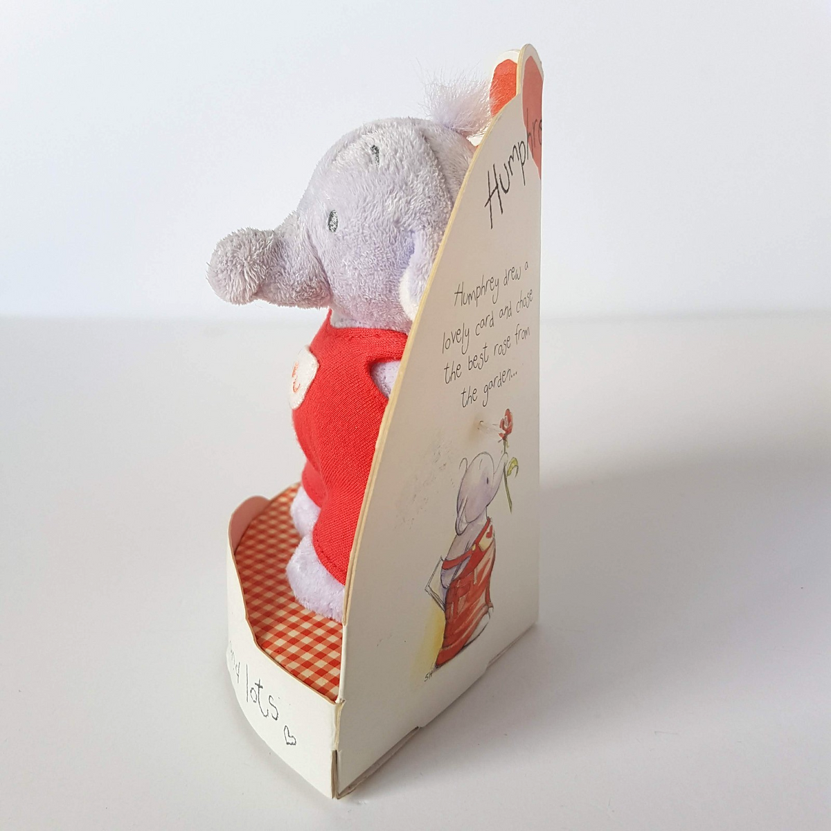 Humphrey's Corner BABY JACK Elephant Dungarees I Love You Hearts Plush Soft Toy4