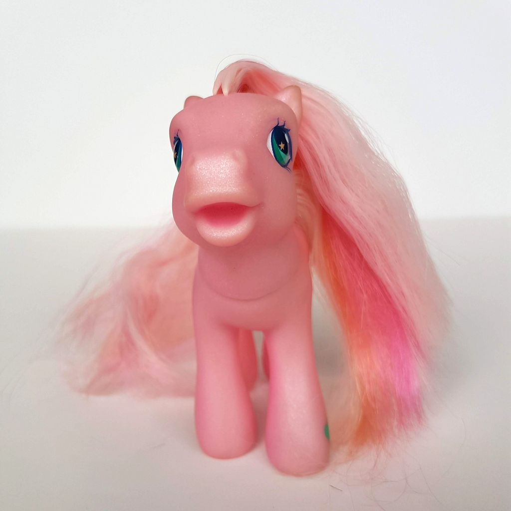 My Little Pony LUAU Horse Hasbro Vinyl Toy 2002 Brushable Tropical Flower Pink4