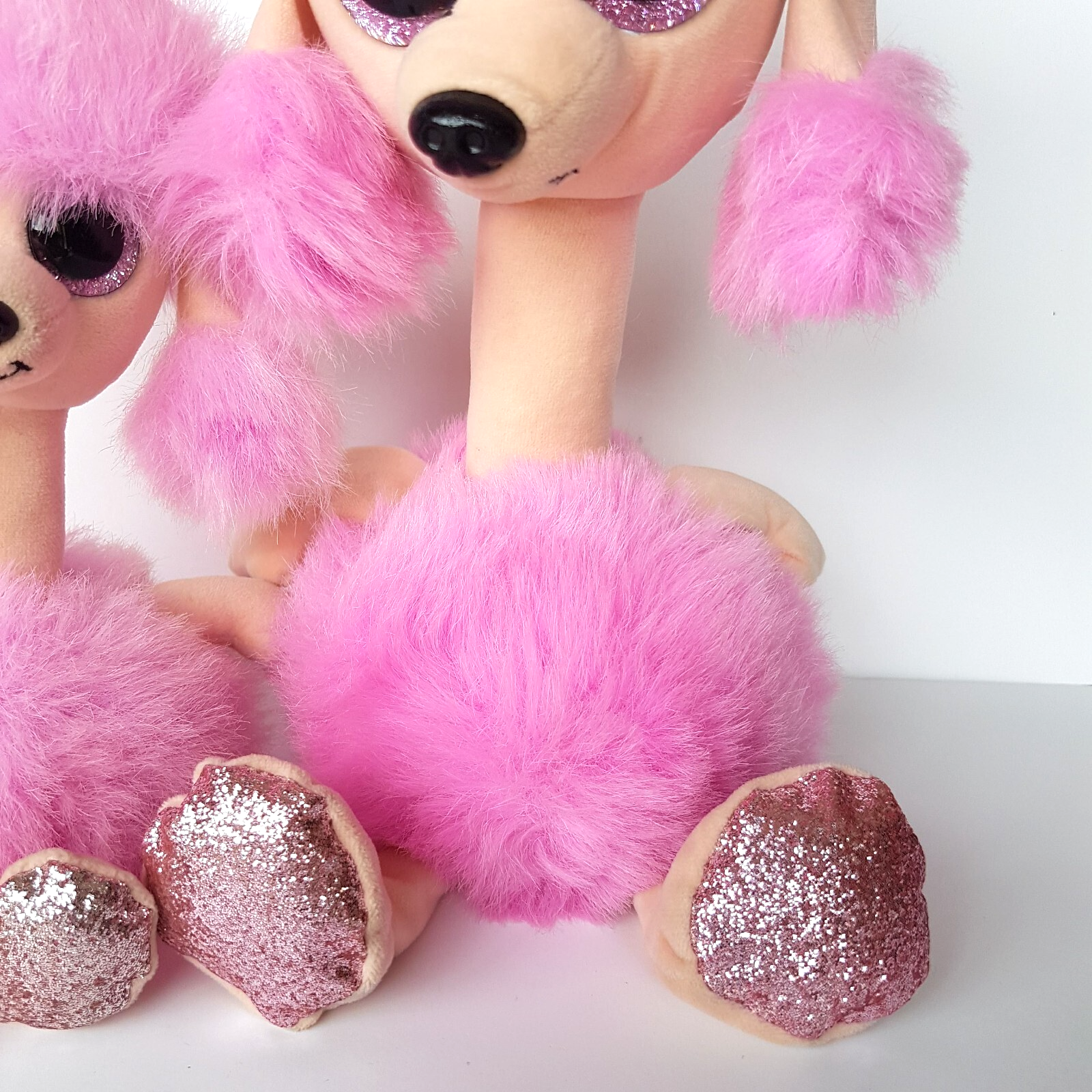 TY Beanie Boos CAMILLA Poodle Dog Mum Pup 13" 9" Plush Stuffed Animal Soft Toy2