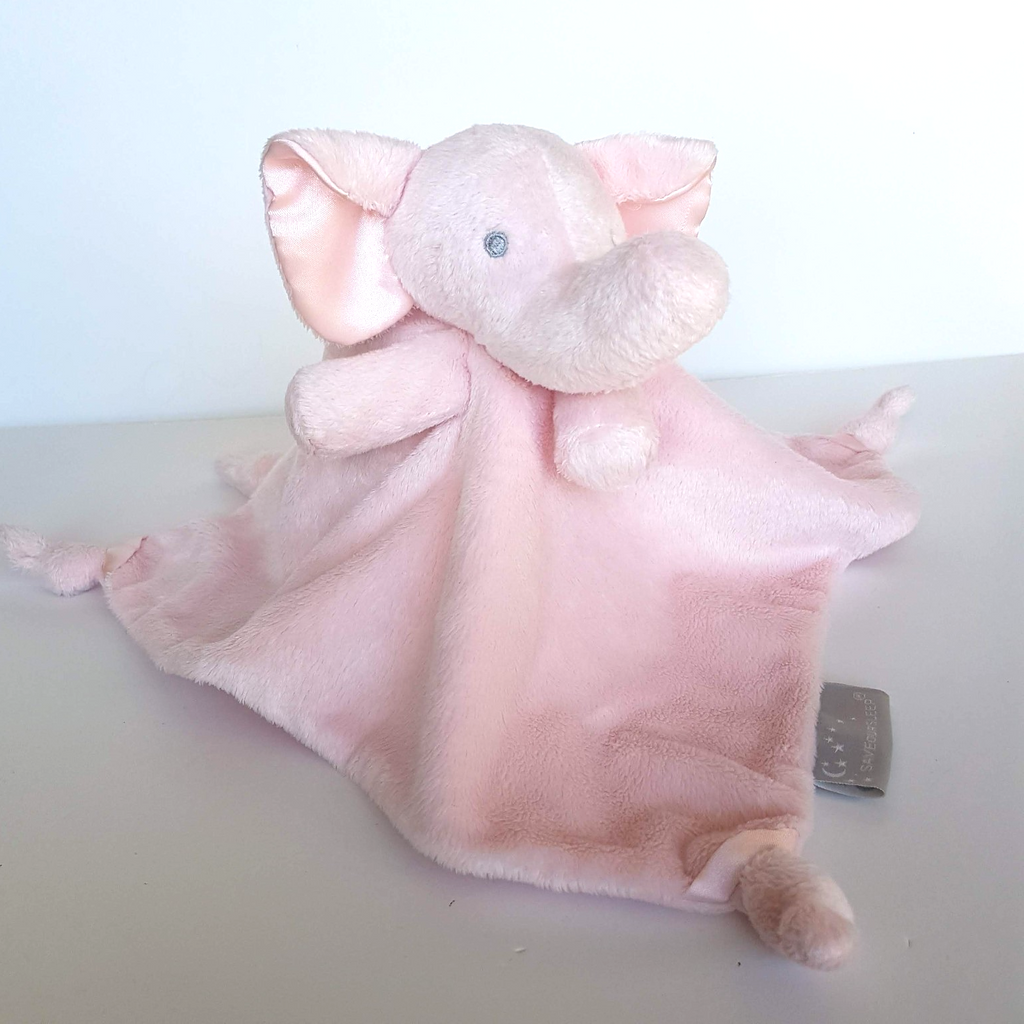 Save Our Sleep PINK ELEPHANT Lovey Plush Security Comforter Sleep Baby Soft Toy0