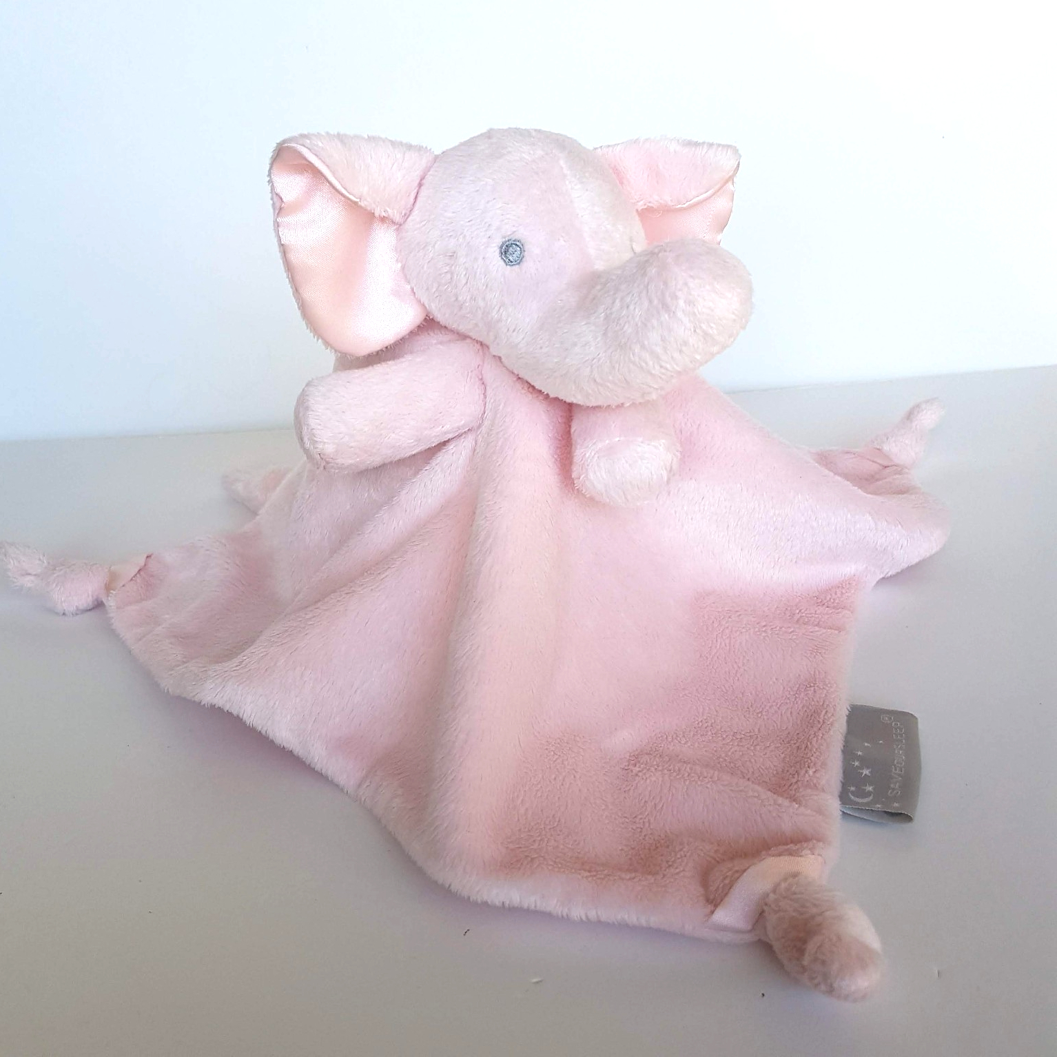 Save Our Sleep PINK ELEPHANT Lovey Plush Security Comforter Sleep Baby Soft Toy0