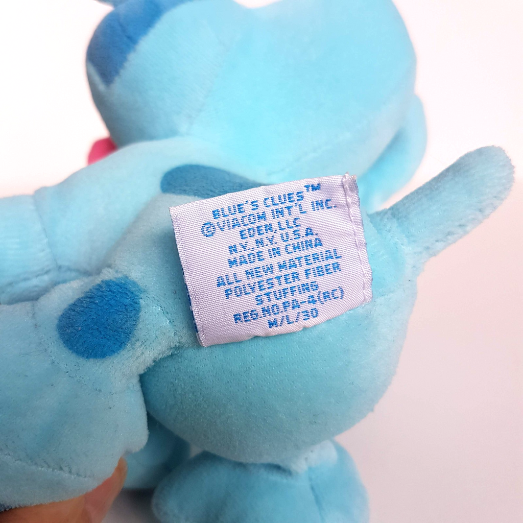 Eden Velour BLUE'S CLUES BLUE DOG Vintage Plush 19cm Stuffed Animal Soft Toy7