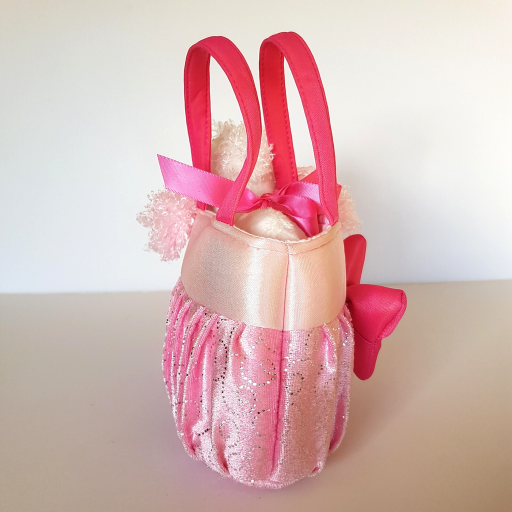 Korimco POODLE + CARRIER BAG 17cm Plush Stuffed Animal Pink Pet Soft Toy Cute8