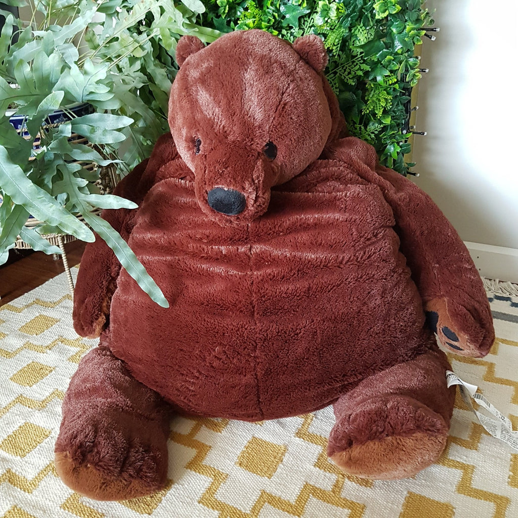 Ikea GENUINE Large Brown Bear 100cm Plush Soft Toy Stuffed Animal Djungelskog0