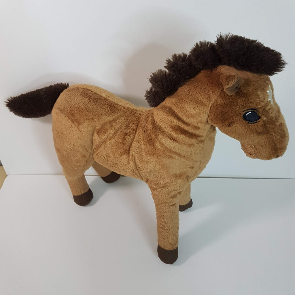 Ikea Gosig OKENLOPARE HORSE PONY 33cm Tall Plush Puppy Toy Stuffed Animal Floppy3