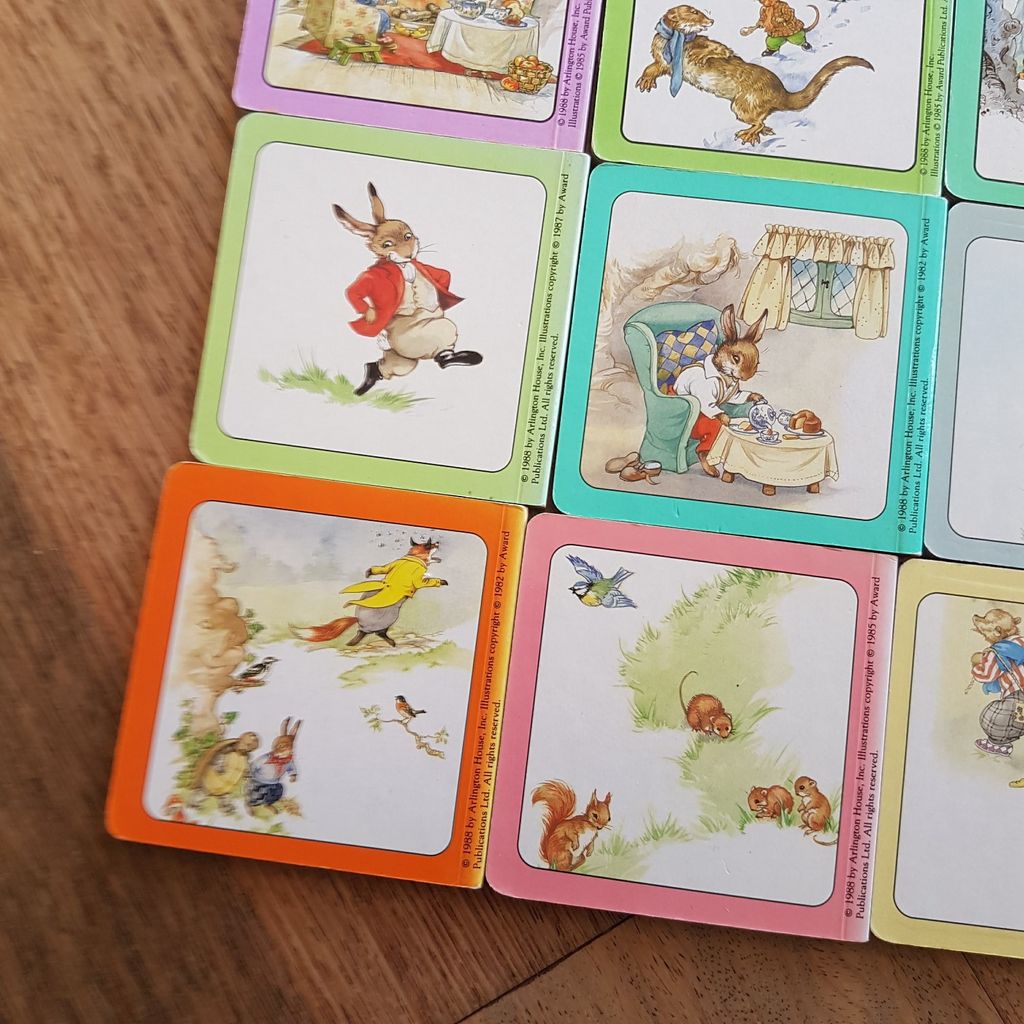 Vintage WIND IN THE WILLOWS & BRER RABBIT Book Lot Childrens Bundle Board 198811