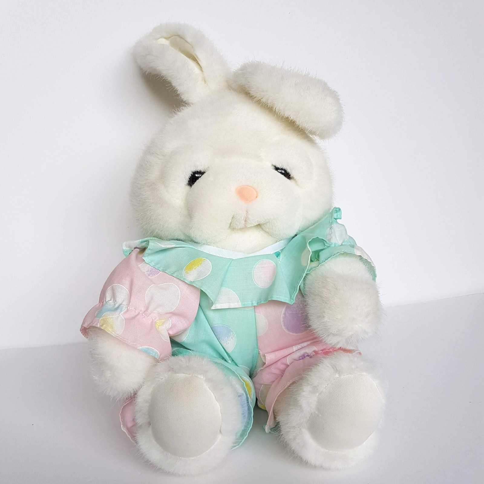 Vintage Tomy LULLABY BUNNY Plush WORKING Light & Sound Soft Toy Brahms' Lullaby0