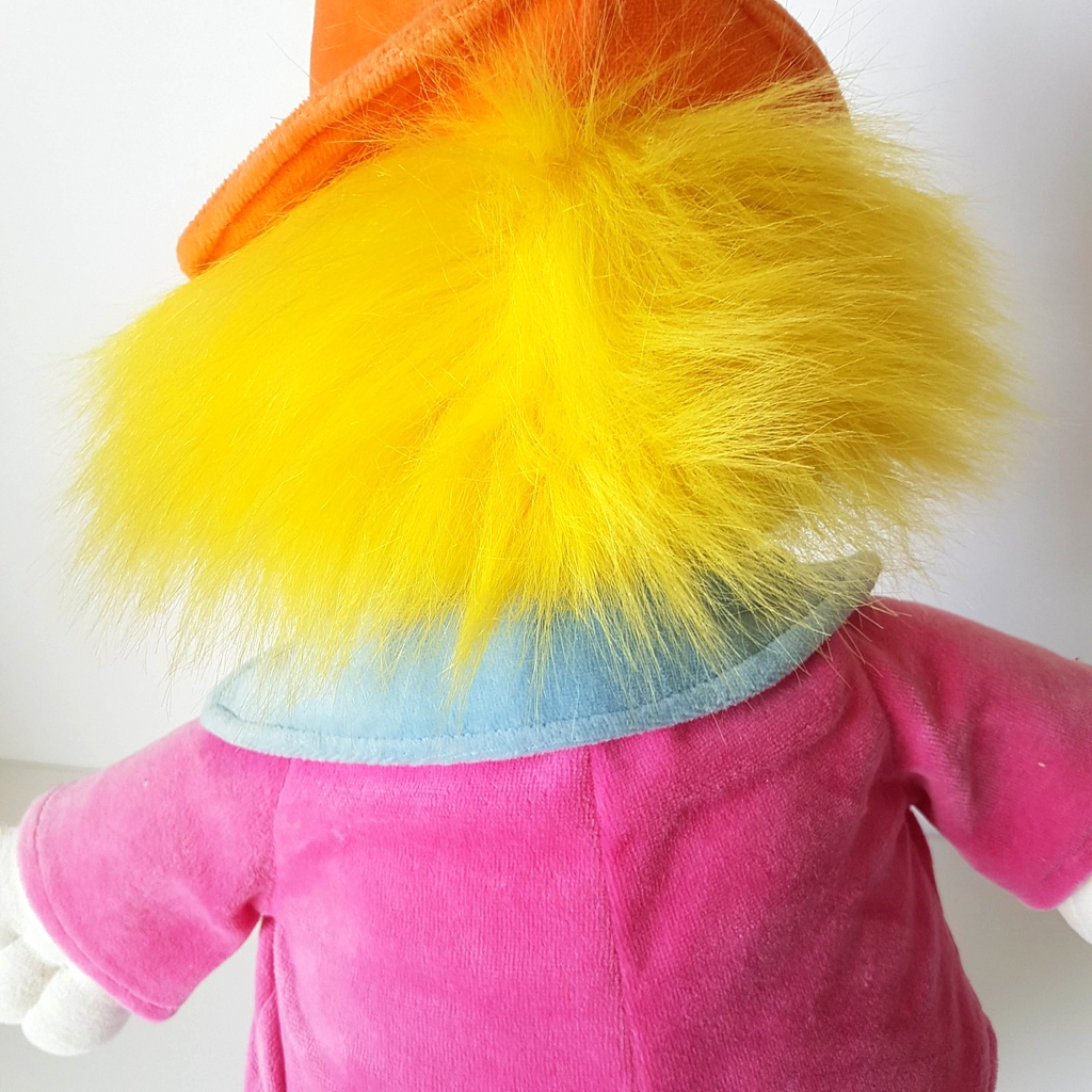 VTG Baby Boo Velour CIRCUS CLOWN Plush 62cm Stuffed Soft Toy Floppy Colour Block10