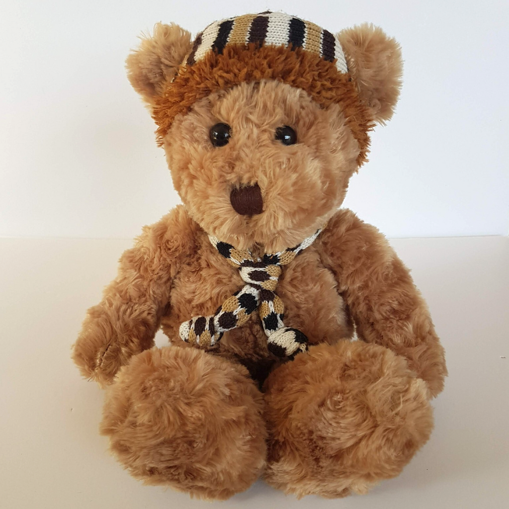 Anee Park TEDDY BEAR 31cm Hat Scarf Plush Stuffed Animal Soft Toy Clothes Cute0