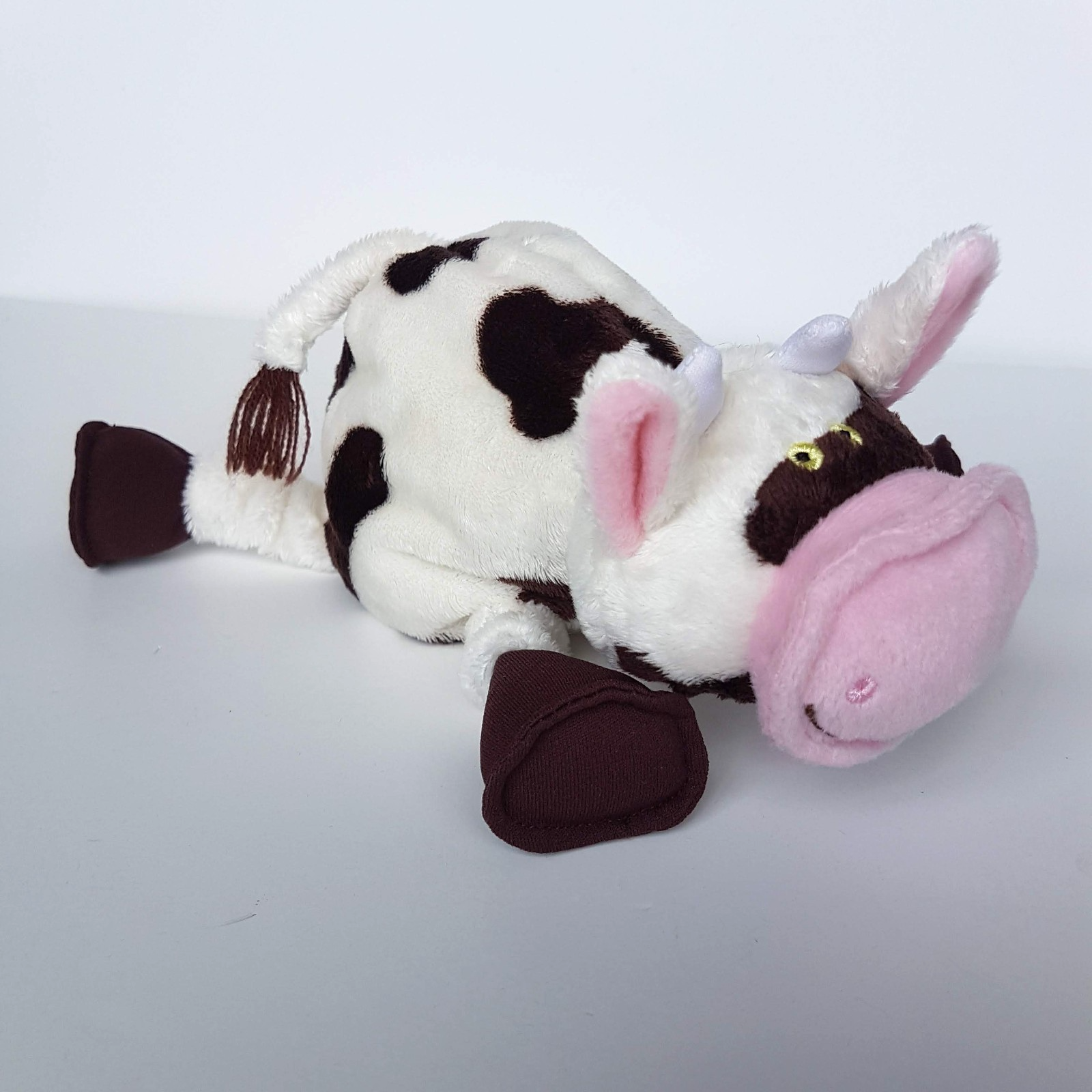 Rare MAKE BELIEVE IDEAS Plush Cow 2007 18cm Stuffed Animal Soft Toy Farm Floppy6