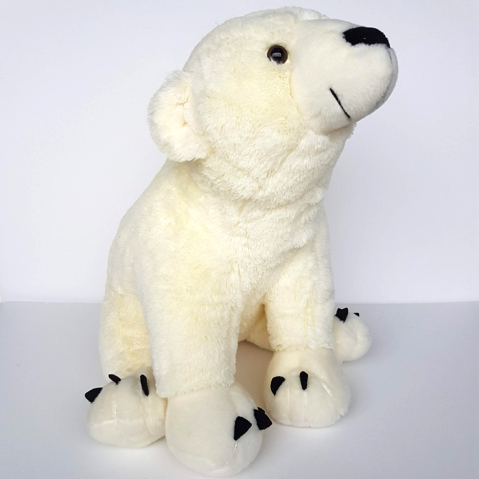 Sea World POLAR BEAR 34cm Plush Stuffed Animal Wild Soft Toy Snow Animals Cute0