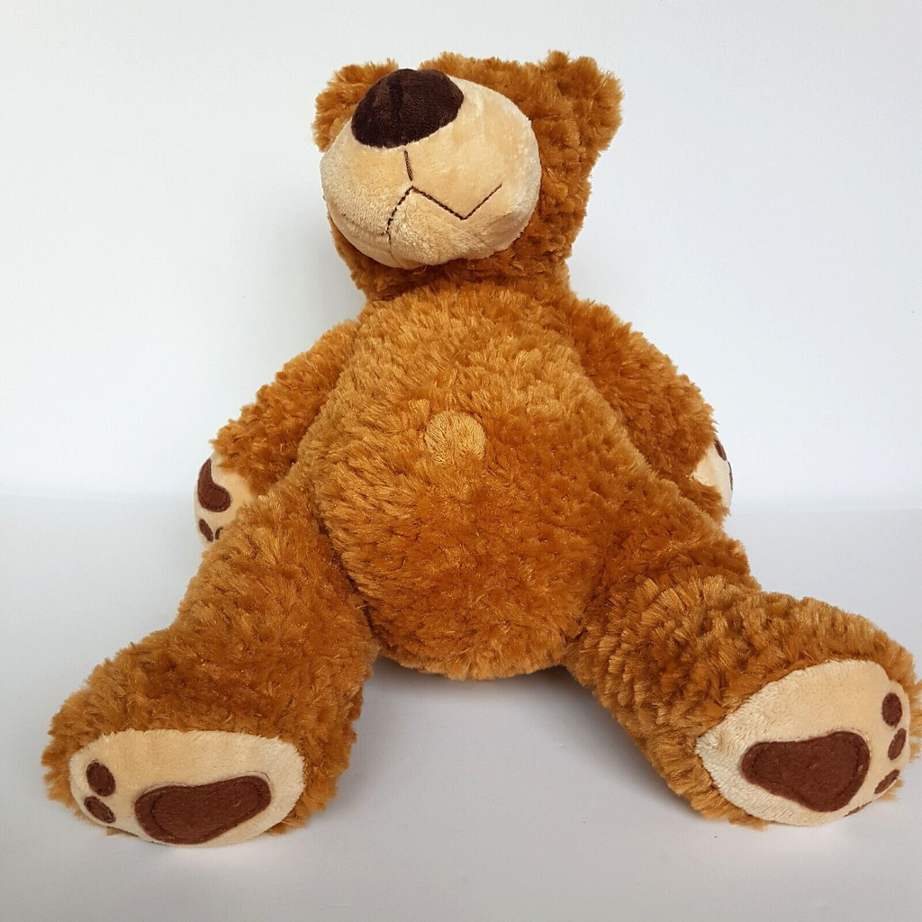Korimco CARAMEL TEDDY BEAR Plush 33cm Stuffed Animal Soft Toy Sitting Cute Soft6
