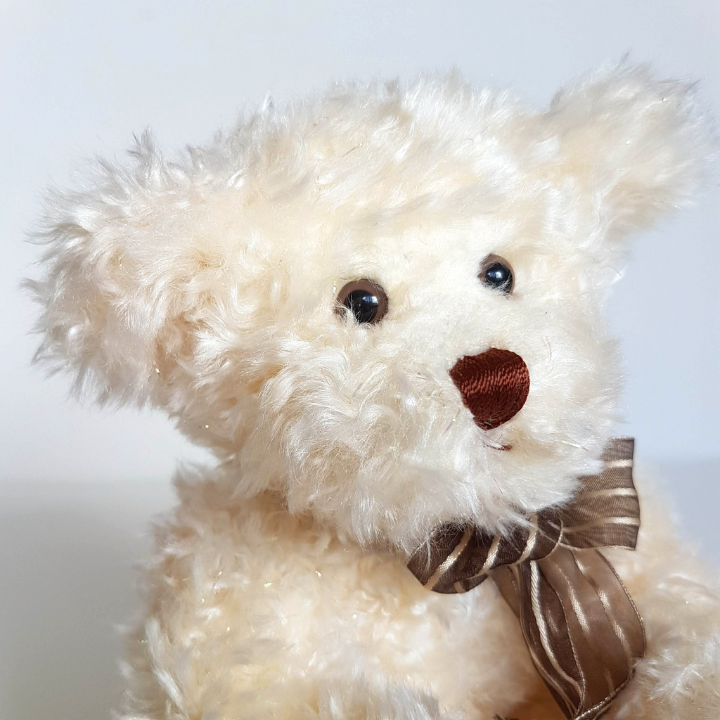 Aurora GLITTER BEAR Plush Teddy Bear 30cm Floppy Soft Toy Stuffed Animal Foil11