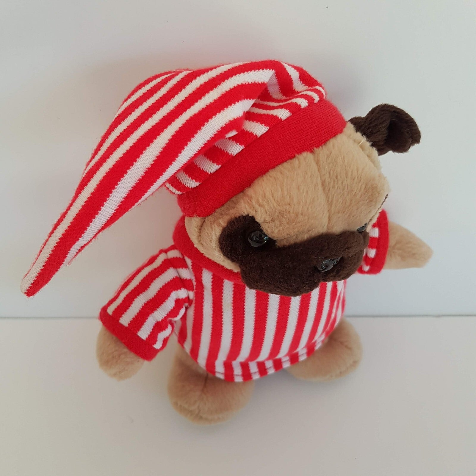 Bestever PUG PUPPY DOG Plush PYJAMAS 6” Stuffed Animal Pet Soft Toy NO SOUND3