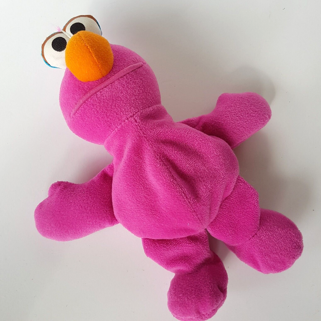 Vintage Sesame Street TELLY MONSTER Tyco Plush 1997 Bean Bag Soft Toy Character10