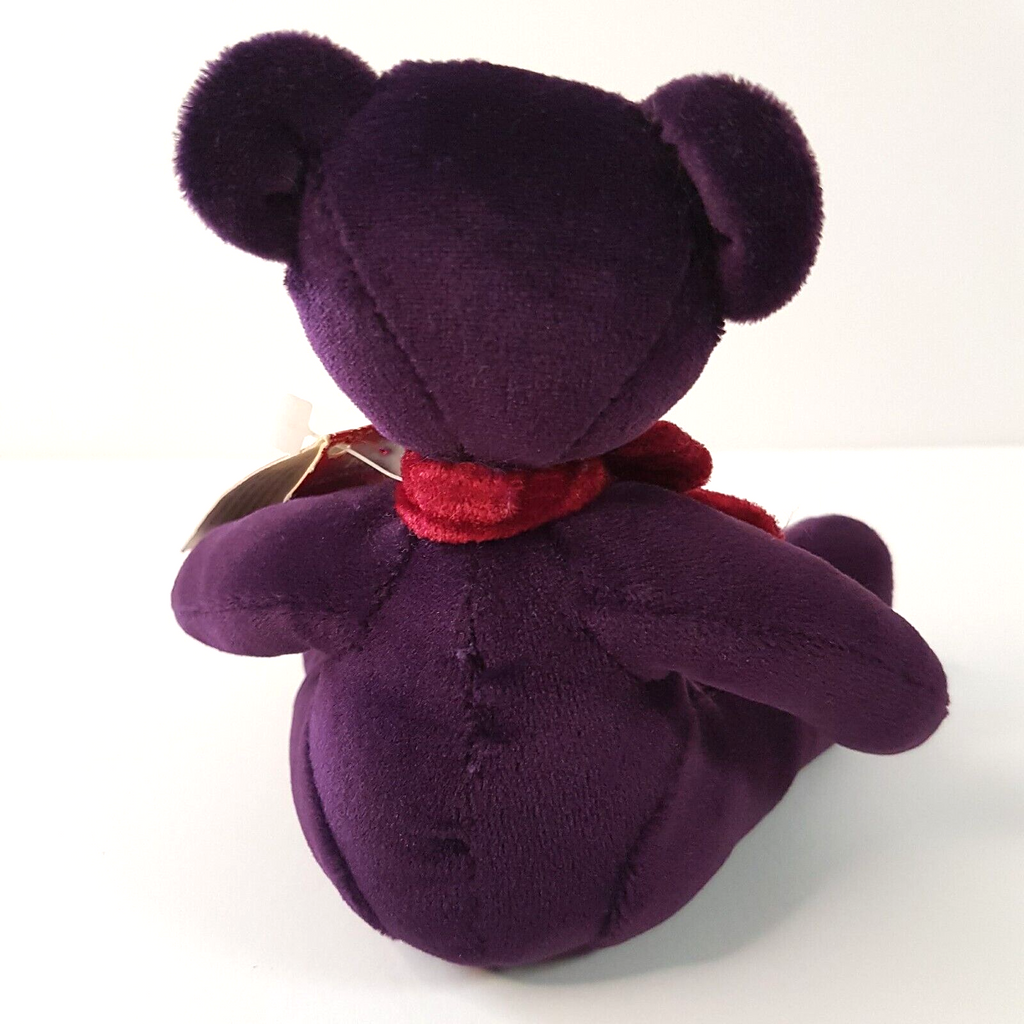 RUSS Purple RAZZLES TEDDY BEAR 14cm Plush Stuffed Animal Soft Toy Velvet Feel5