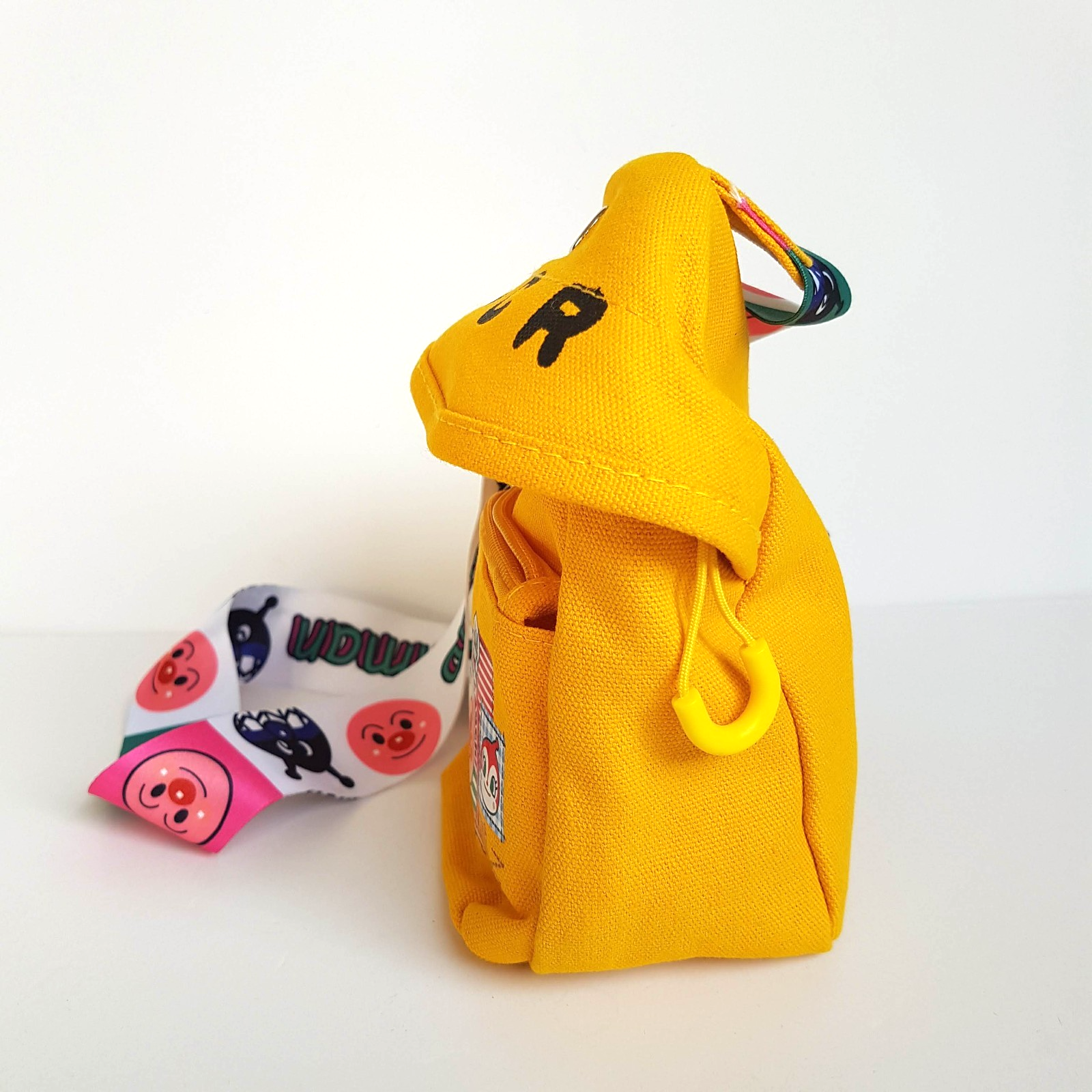 Japan ANPANMAN Yellow Chest Purse BAG Crossbody Small Adjustable Strap Cartoon6