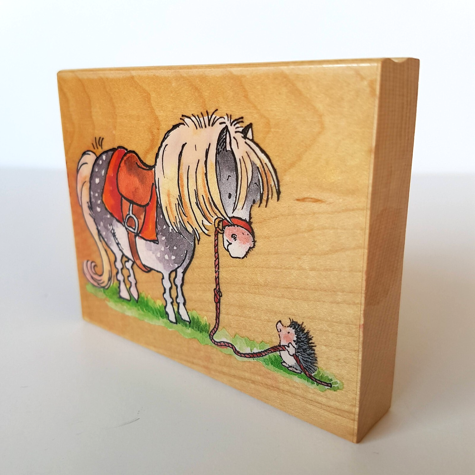 Penny Black MINDING SHELTY Horse Stamp Hedgehog Craft Scrapbooking Animal Stamp2