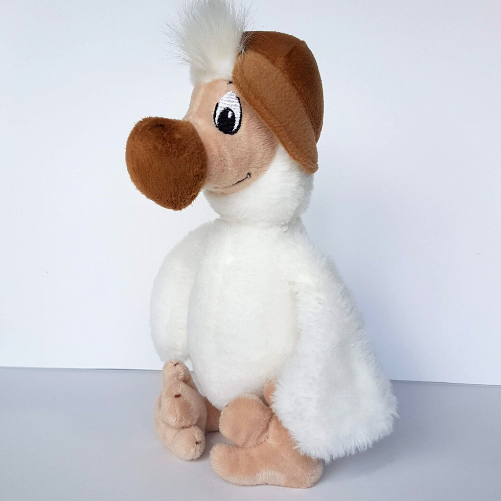 Wally WHITE DODO Plush 35cm Extinct Stuffed Animal Soft Toy White Bird Hat Blue0