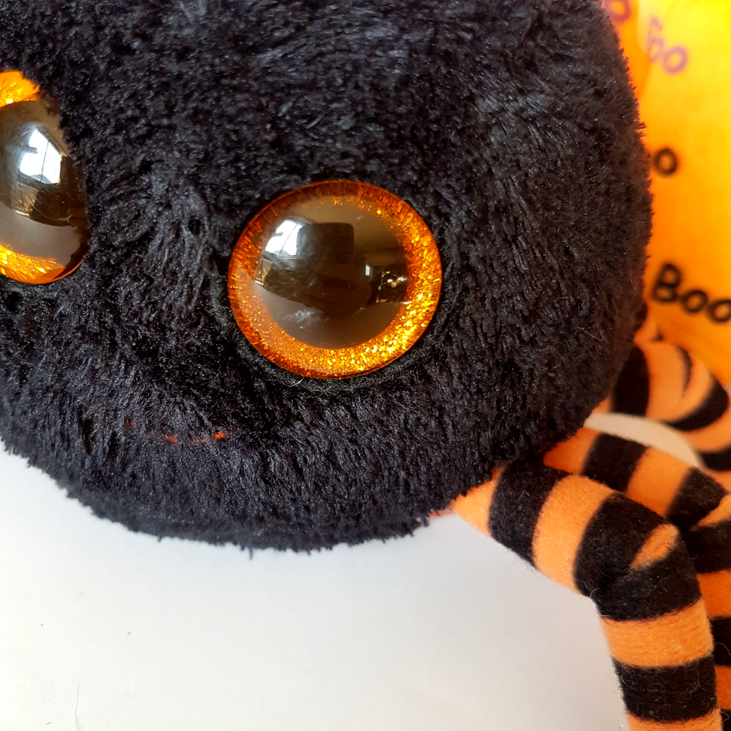 TY Beanie GHOULIE CRAWLY MORTIMER Halloween Orange GHOST SPIDER BAT Plush Toy2