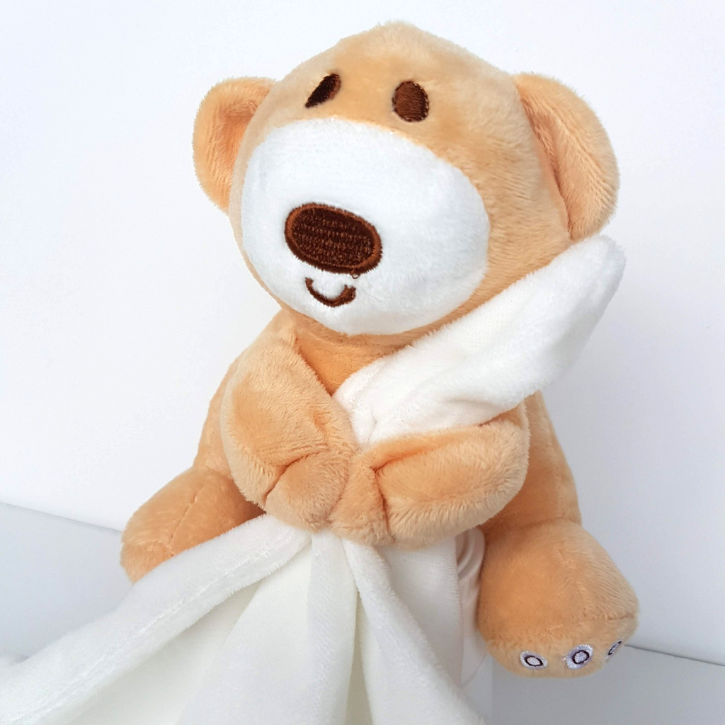 Ollie's Place BEAR LOVEY Comforter Plush Security Blanket Sleep Soft Toy Cute1