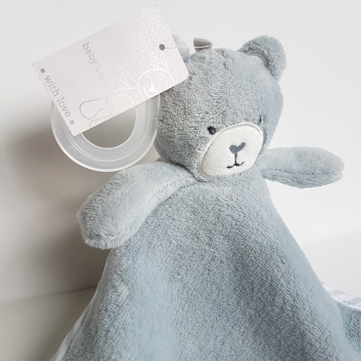 Baby baby BLUE TEDDY BEAR Lovey TAGS Security Comforter Sleep Soother Soft Toy4