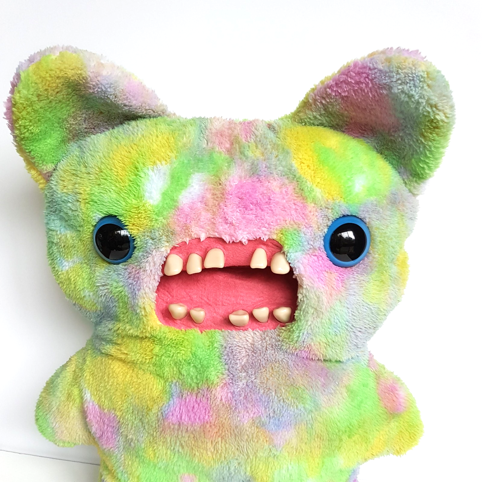 LARGE Fuggler Big Bigg Fugg SCREECH Funny Ugly Monster Soft Toy Tie Die Teeth3