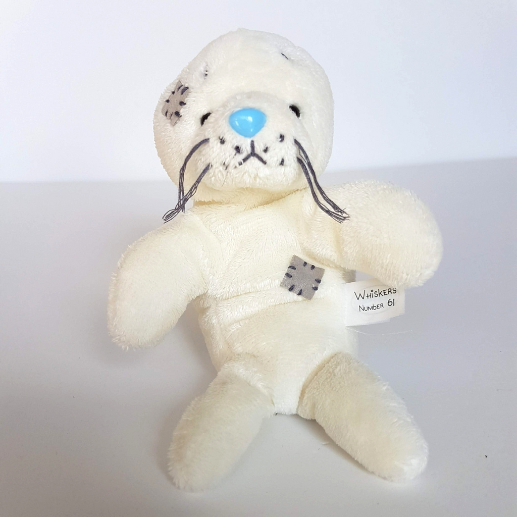 My Blue Nose Friends WHISKERS #61 Seal White Plush 12cm Stuffed Animal Soft Toy4