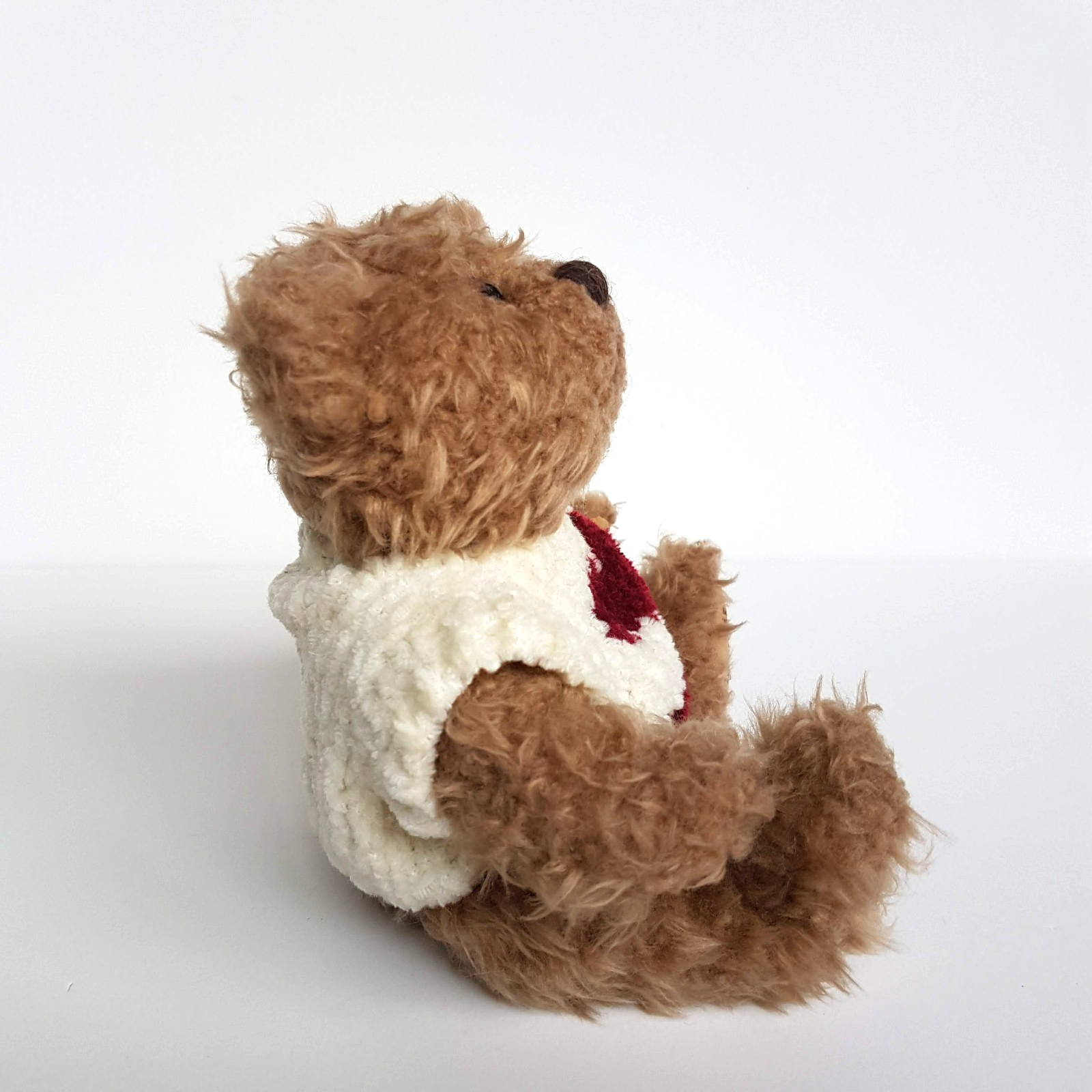 Adorable HEART LOVE BEAR Teddy 15cm Plush Stuffed Animal Soft Toy Knit Jumper4