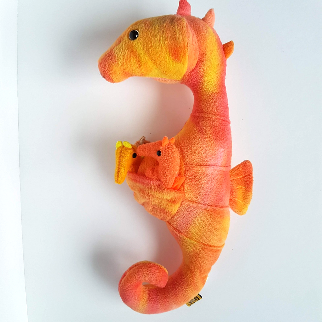 Wild Republic SEAHORSE + BABIES Plush 36cm Sea Stuffed Animal Ocean Soft Toy7