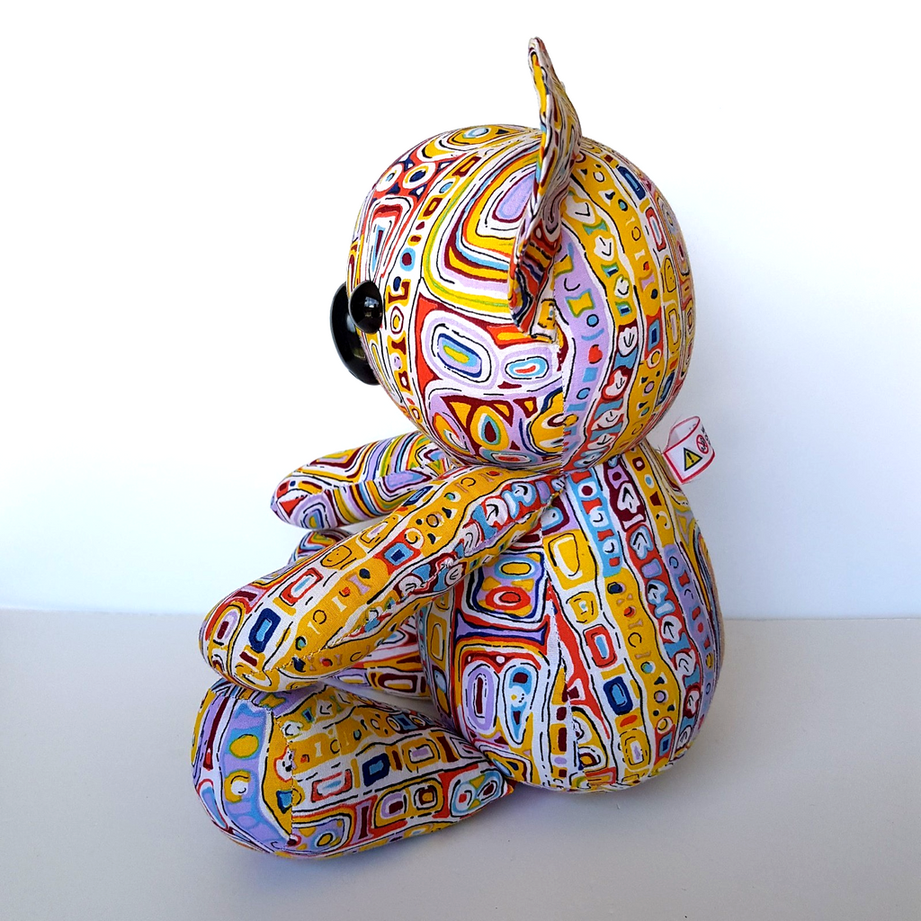 Australian OALA ABORIGINAL ARTIST Felicity Robertson Nampitjinpa Koala Plush Toy6