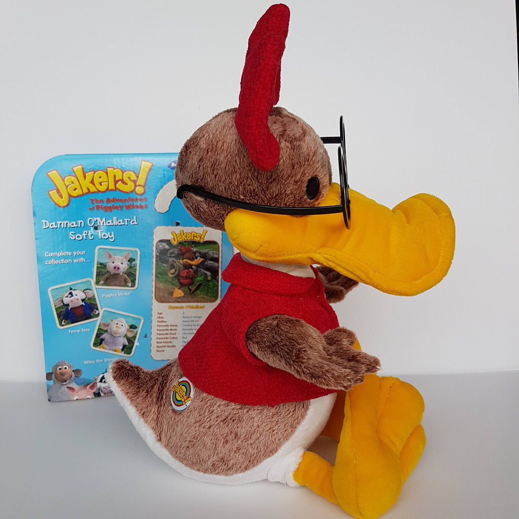 RARE LARGER SIZE Jakers! 39cm Adventures of Piggley Winks DANNAN O'MALLARD Duck5