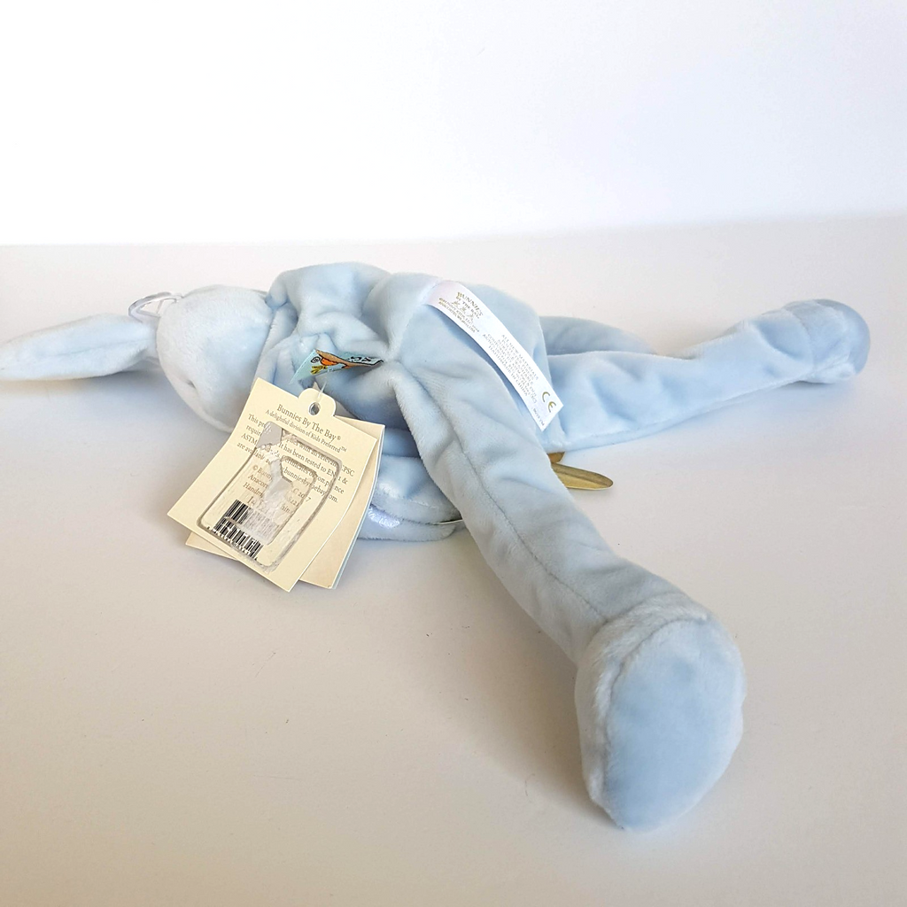 Bunnies By The Bay BLUE RABBIT Lovey RATTLE Comforter Toy Soft Stuffed Animal7