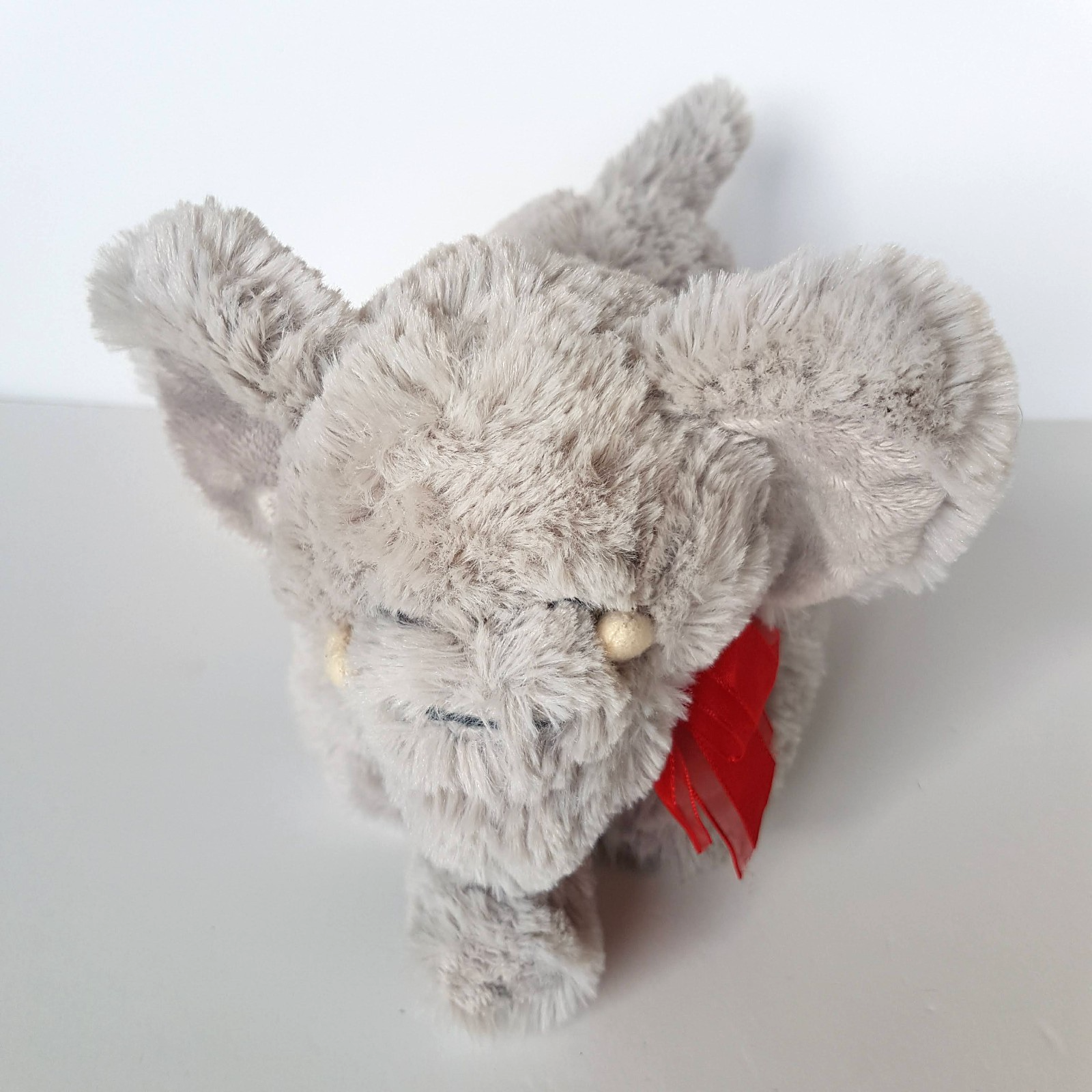 Korimco GREY ELEPHANT Red Heart Plush Small Stuffed Animal Soft Toy Super Cuddly1