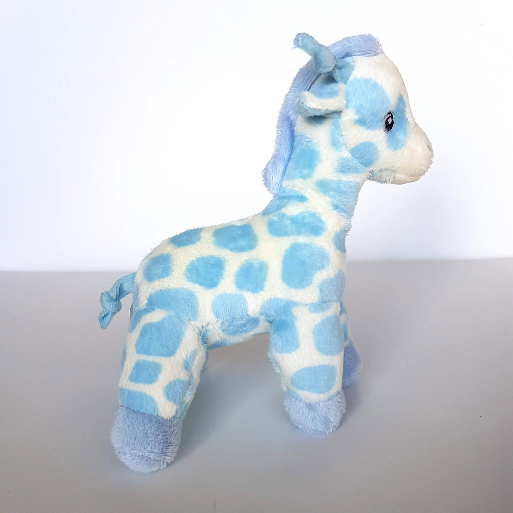 Korimco BLUE GIRAFFE RATTLE Plush Lovey Stuffed Animal Comforter Soft Toy Cute3