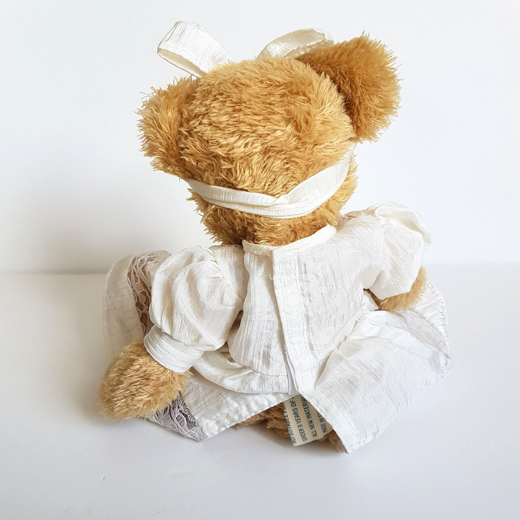 Settler Bears TAFFETA ROSE TEDDY Bear 26cm Plush Lace Soft Toy Stuffed Animal7