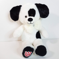 BAB Condo Cubs BLACK WHITE DOG + BOW Build A Bear Plush Stuffed Animal Soft Toy0