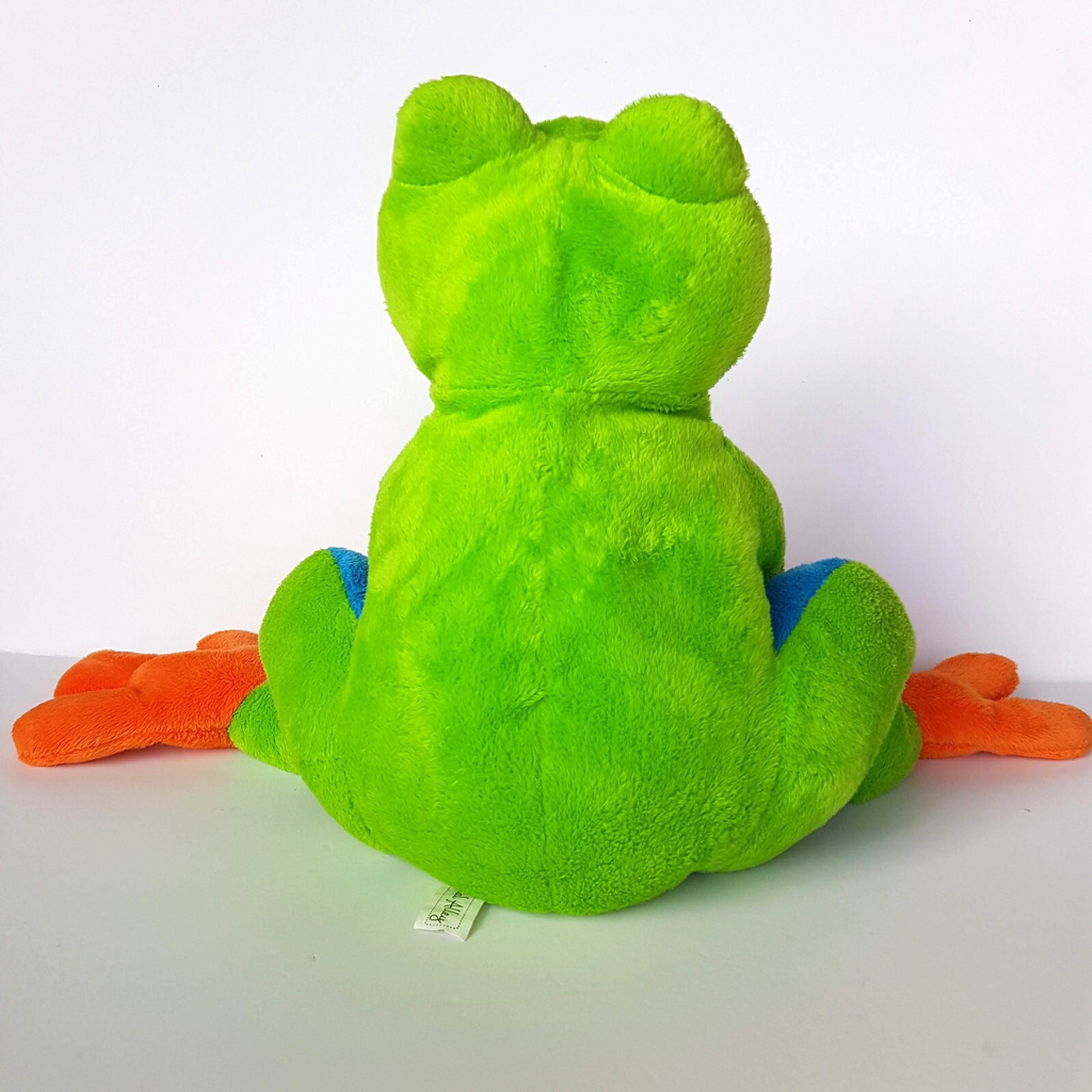 Animal Alley NEON FROG Floppy Big Feet 10" Plush Stuffed Animal Soft Toy Reptile7