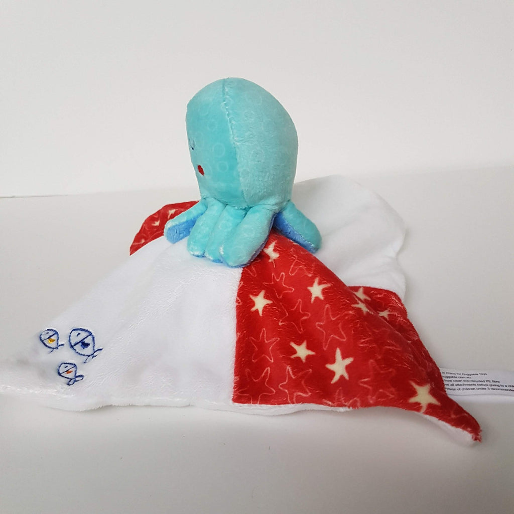 Huggable OCTOPUS FISH Lovey Plush Baby Security Comforter Blanket Soft Toy Cute4