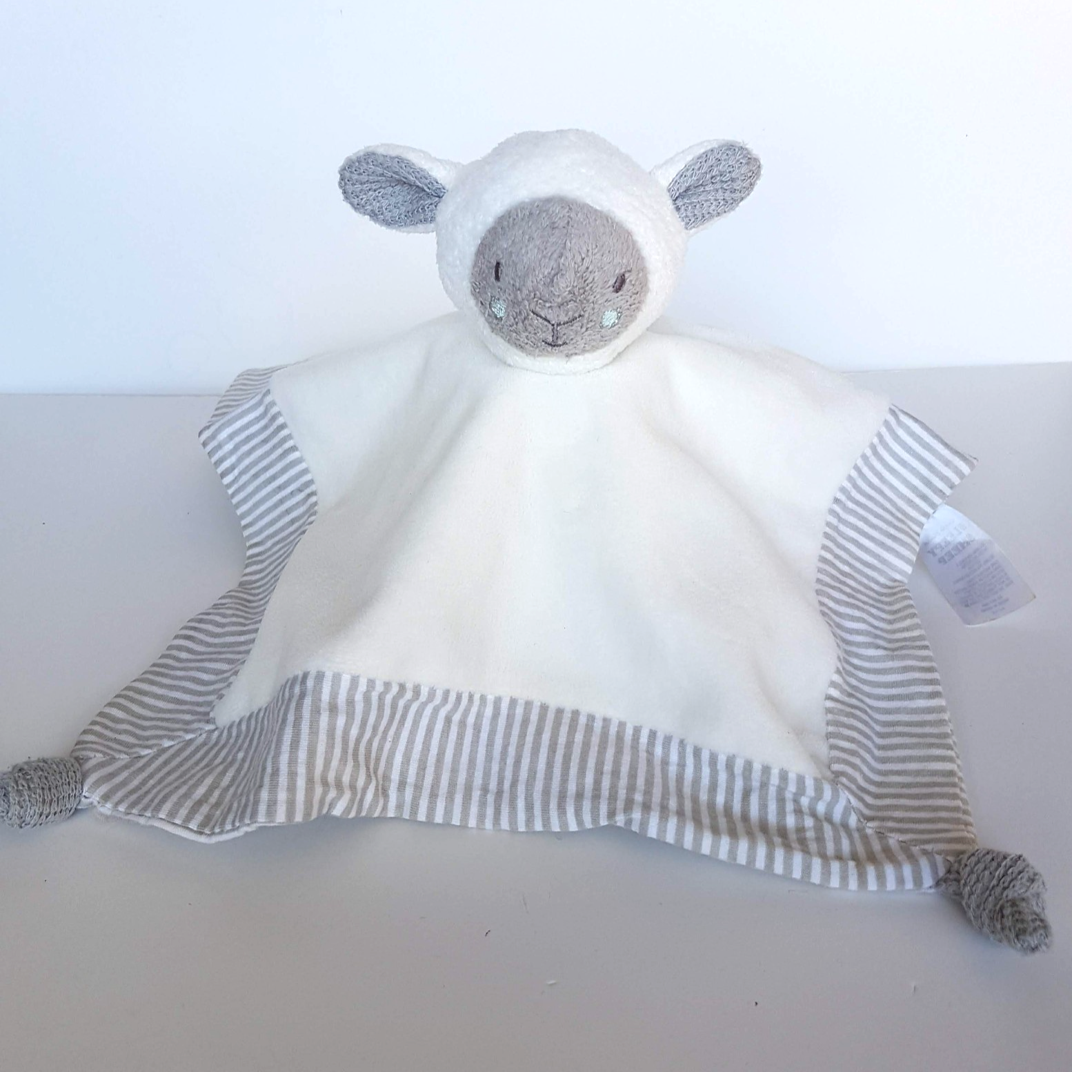 Cuddly Blanket SLEEPY SHEEP Lamb Rattle Lovey Plush Security Comforter Soft Toy0