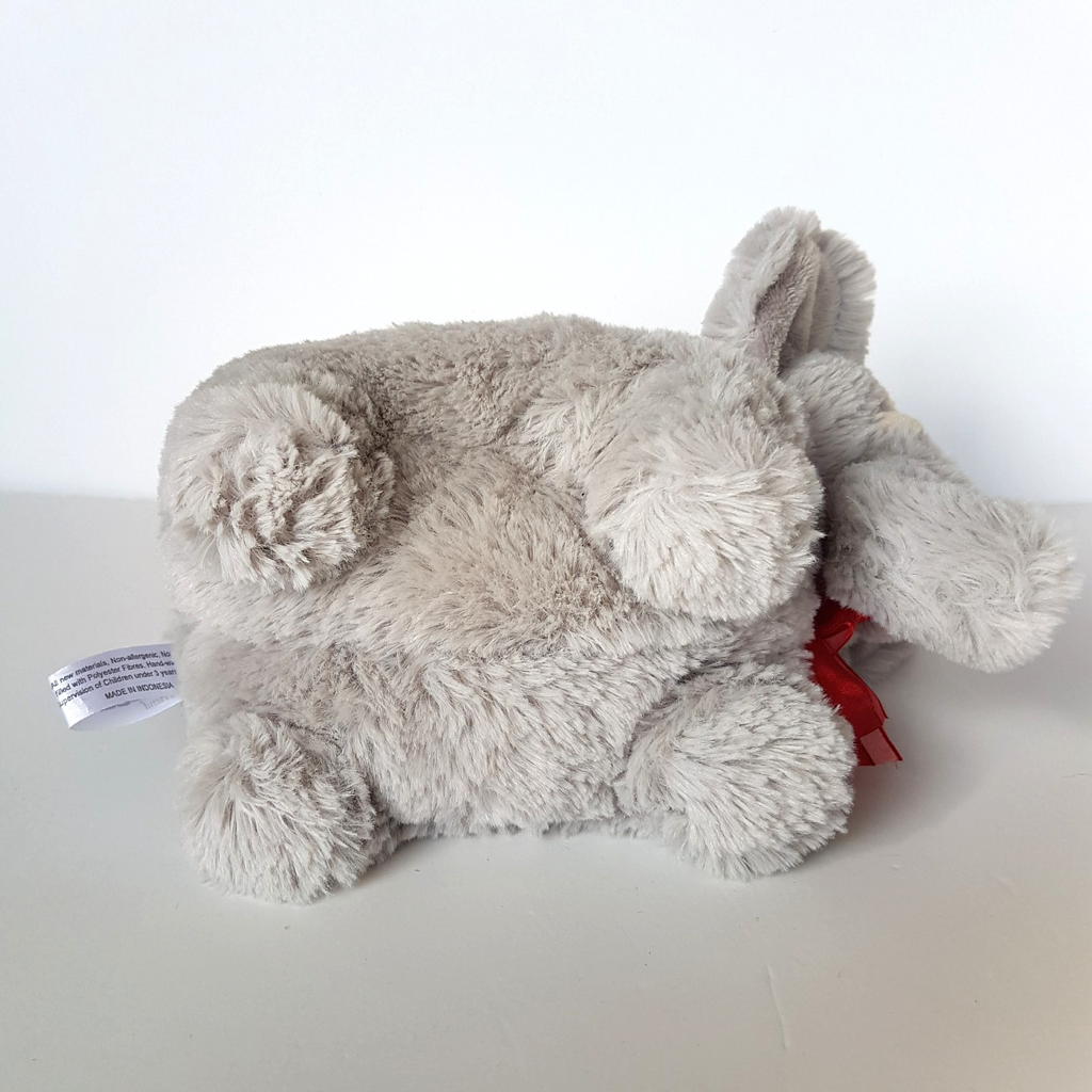 Korimco GREY ELEPHANT Red Heart Plush Small Stuffed Animal Soft Toy Super Cuddly8