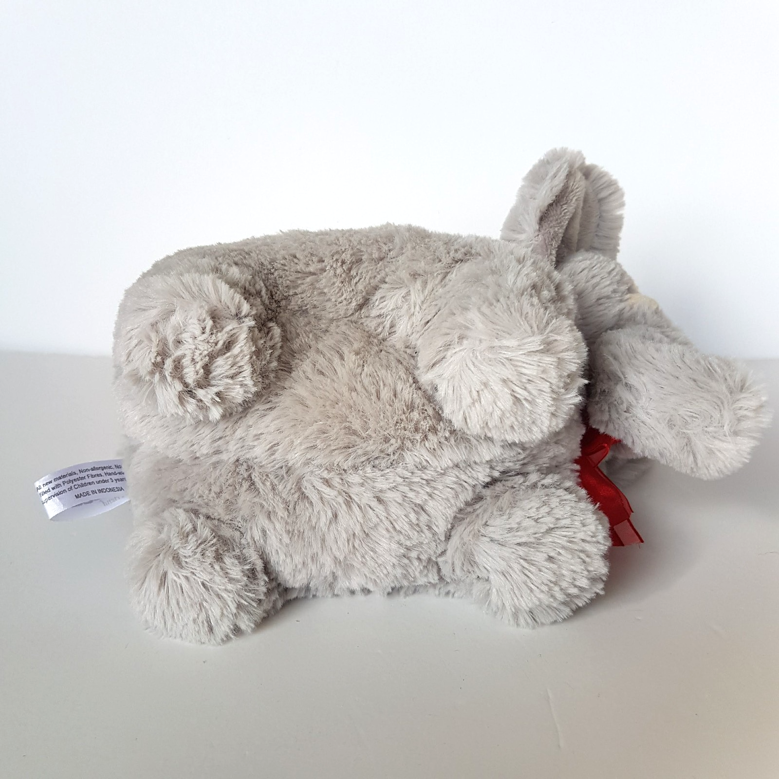 Korimco GREY ELEPHANT Red Heart Plush Small Stuffed Animal Soft Toy Super Cuddly8
