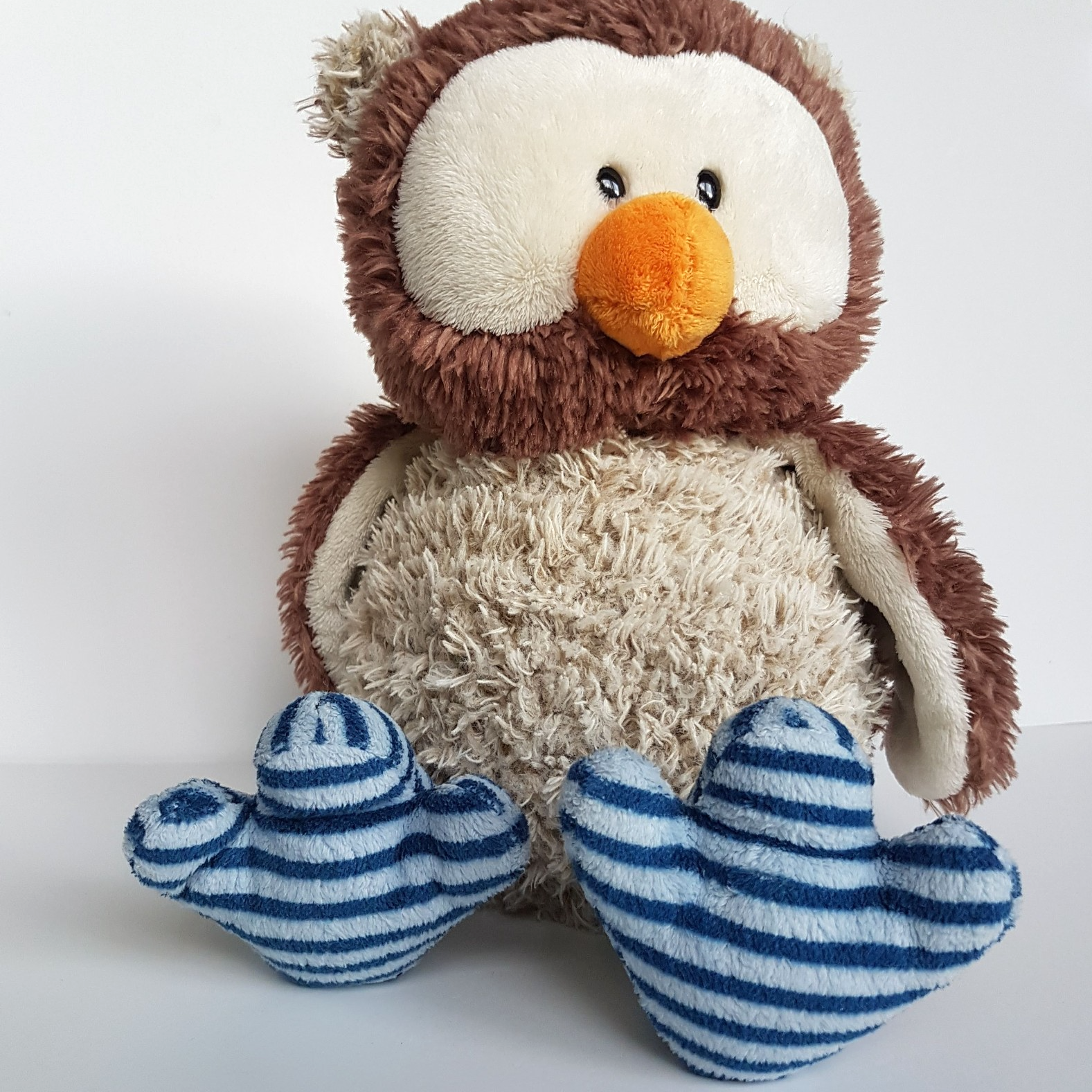 Nici OSCAR OWL BIRD 34cm Rotatable Head Plush Stuffed Animal Soft Toy Cuddly EUC5