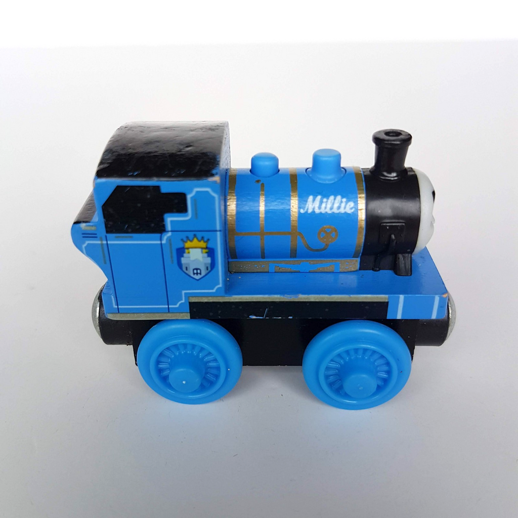 Thomas WOODEN MILLIE Magnetic Activity Train Toy Locomotive Steam Castle Logo2