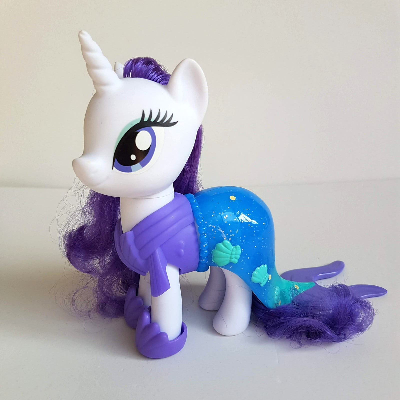 My Little Pony RARITY The Movie Snap On Fashion 16cm Horse Figure Brushable Toy0