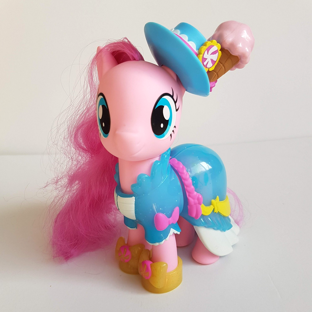 My Little Pony PINKIE PIE The Movie Snap On Fashion 16cm Horse Figure Brushable6
