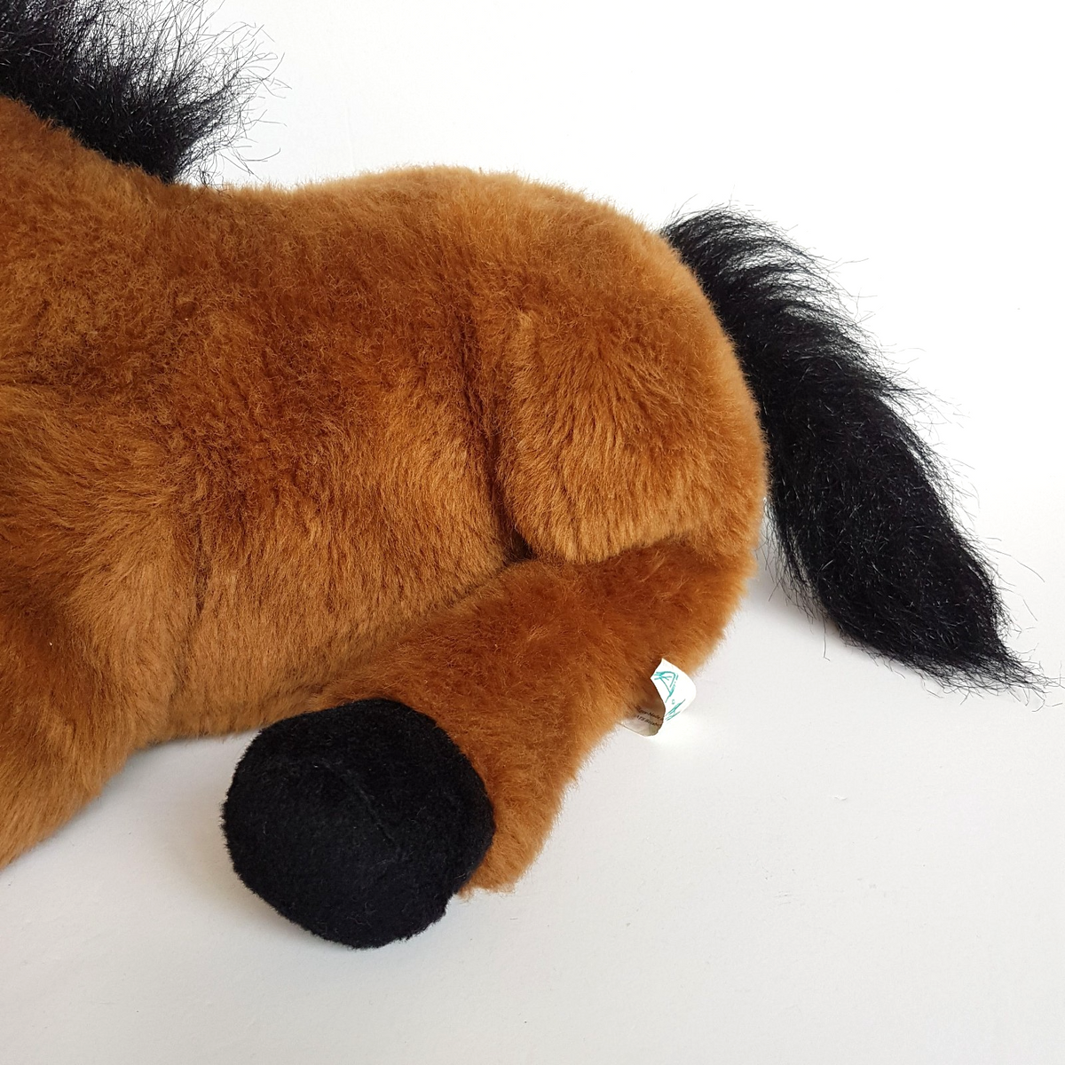 Unbranded LAYING HORSE Pony Plush 36cm long Stuffed Animal Thoroughbred Soft Toy3